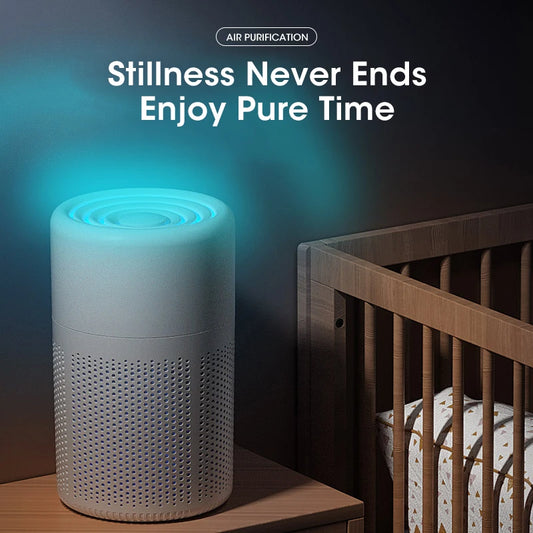 Portable Air Purifier Household Air Cleaner Mini Desktop Air Purifier With HEPA Filter Air Freshener Air Cleaner For Home Office