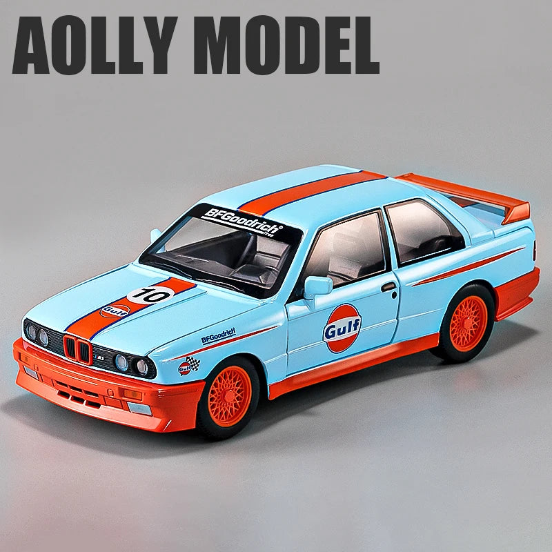 1:24 BMW M3 E30 1988 Supercar Alloy Model Car Toy Diecasts Metal Casting Sound and Light Car Toys For Children Vehicle