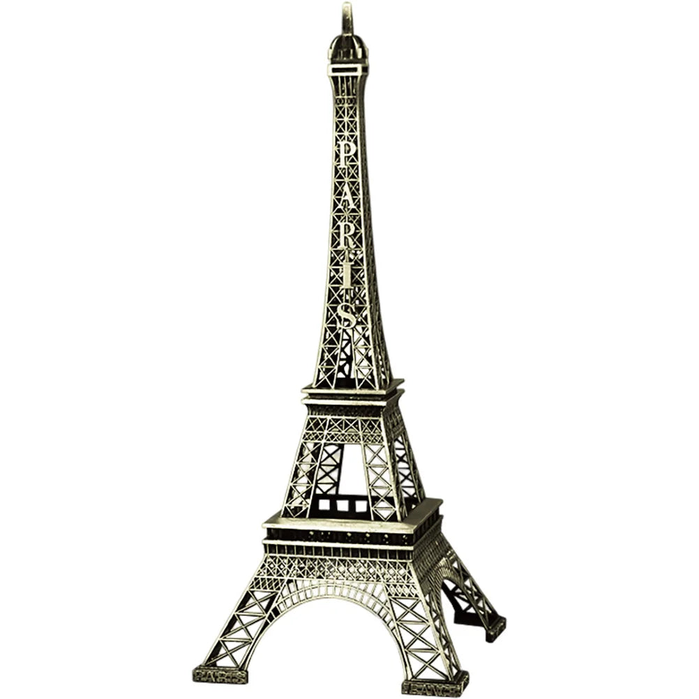 Eiffel Eiffel Tower Ornament Decor Tabletop Iron Metal Figurine French Architecture Building Model Replica