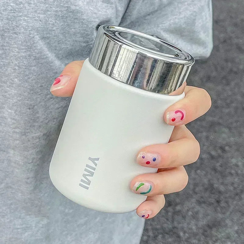 230ml Mini Stainless Steel 316 Thermos Mug Fashion Portable Pocket Vacuum Flask Coffee Tea Thermal Water Bottle Tumbler