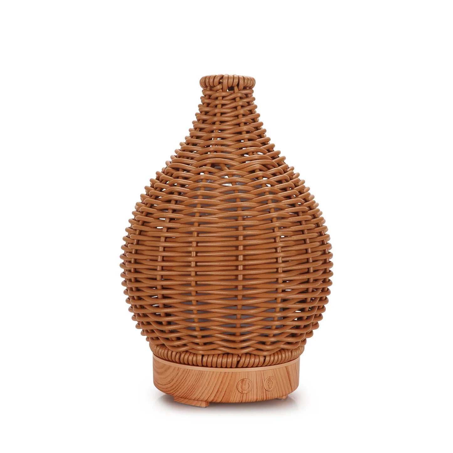 Wood Weave Mini Vase Air Humidifier USB Electronic Ultrasonic Water Fragrance Essential Oil Diffuser Home Room Fragrance