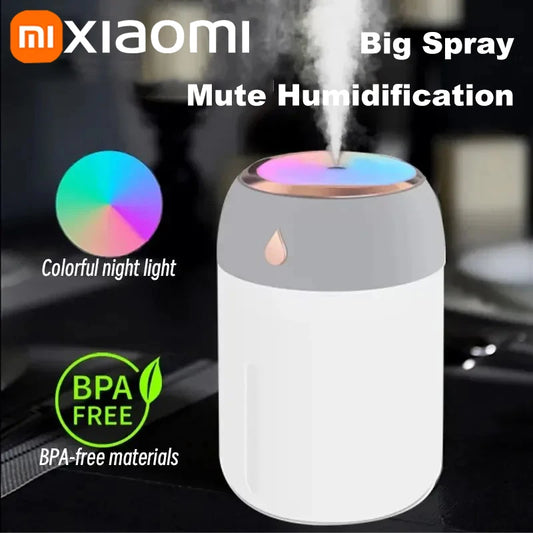 Xiaomi Mini Car Portable Air Humidifier Electric Aroma Diffuser LED Cool Light Mist For Home Car Aromatherapy Plant Purifier