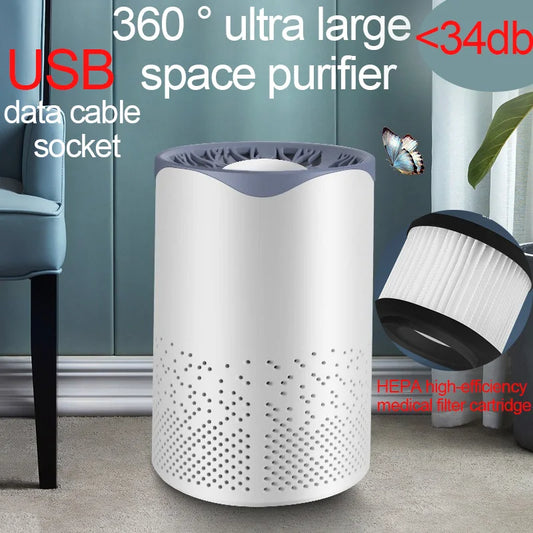 Air Purifier with High-Efficiency Filter, Deep Clean Air of Formaldehyde, Dust & Odor, Smart Monitoring, Fresh Home Environment