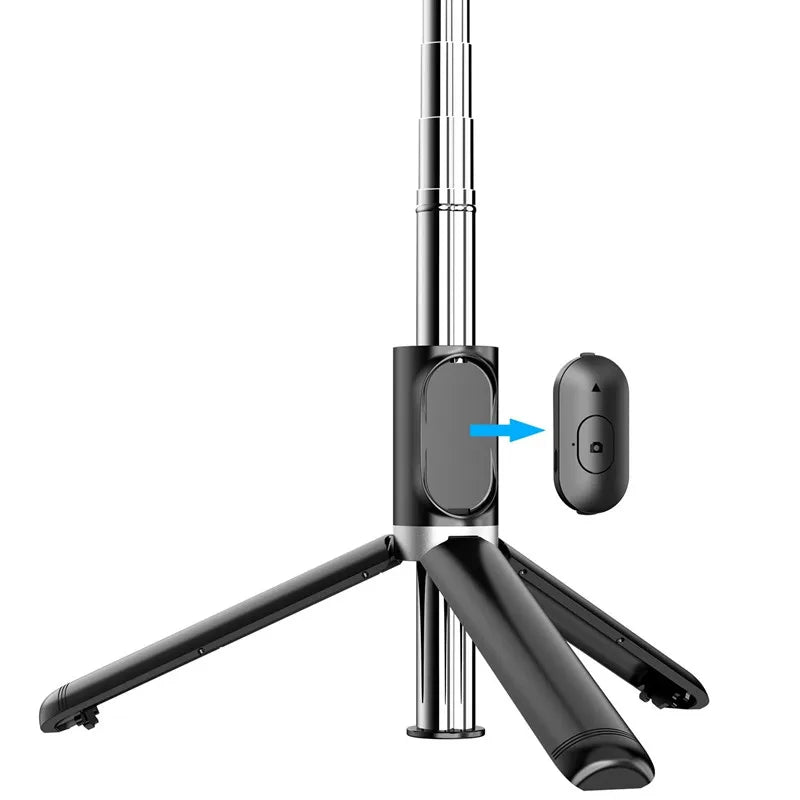 FGCLSY Portable Extendable Selfie Stick With Wireless Remote Control Phone Tripod Holder 360 Rotation Compatible With Iphone