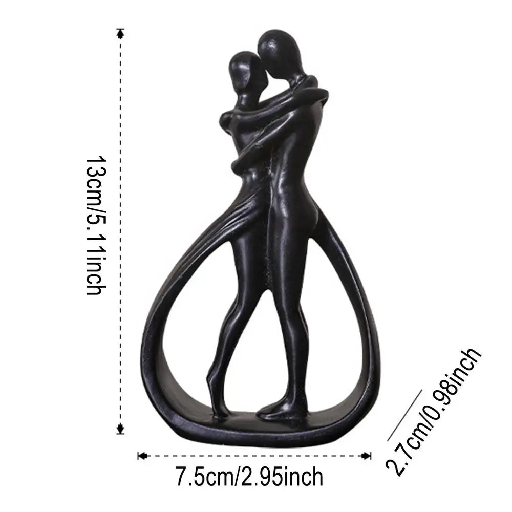 Modern Abstract Hugging Couple Statue Home Decoration Figure Sculptures & Figurines For Interior Aesthetic Living Room Ornaments