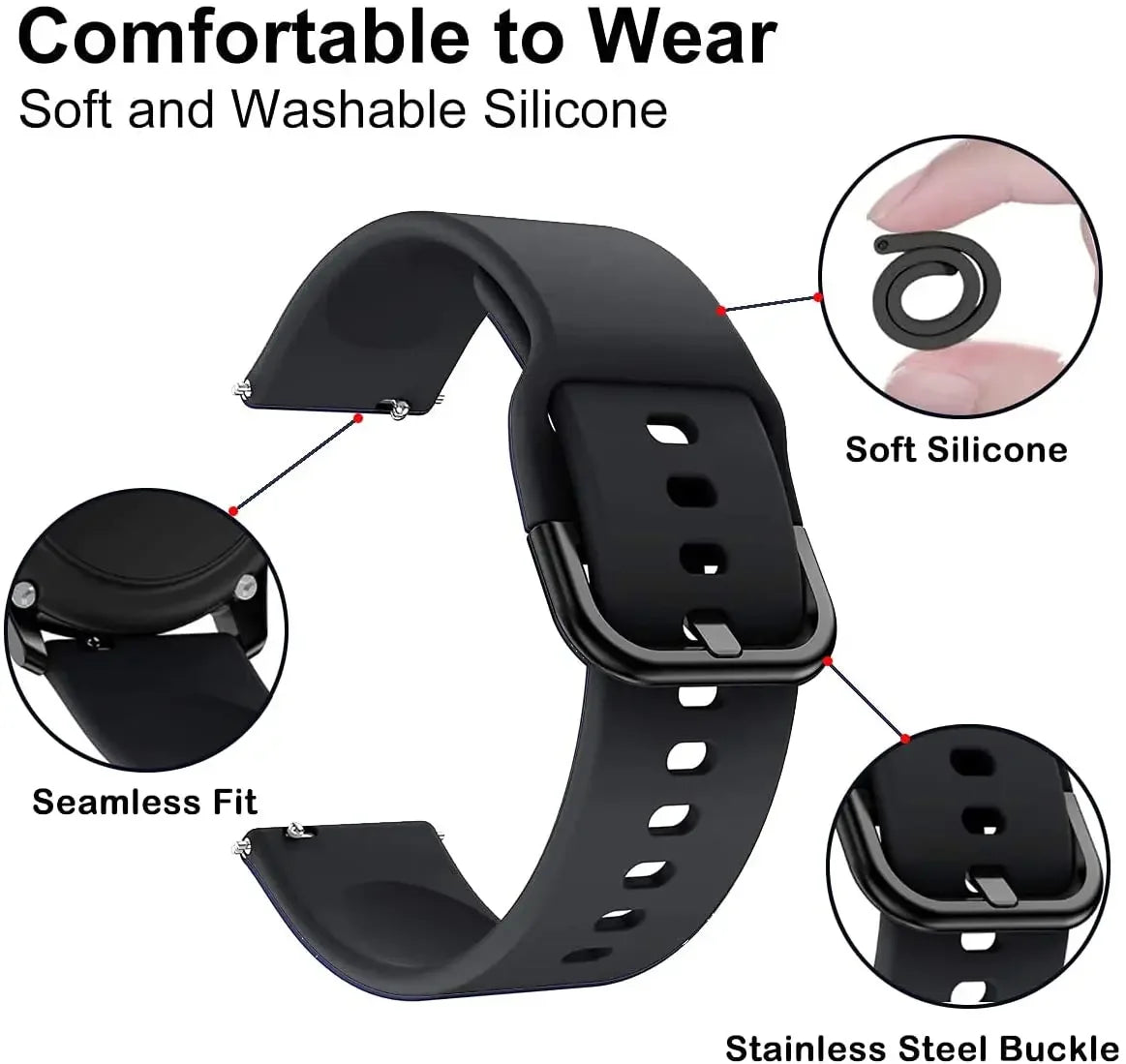 Silicone Strap For Redmi Watch 5 Active Smart Watch Band Sports Replacement Bracelet For Redmi Watch 5 Lite Wristband Correa