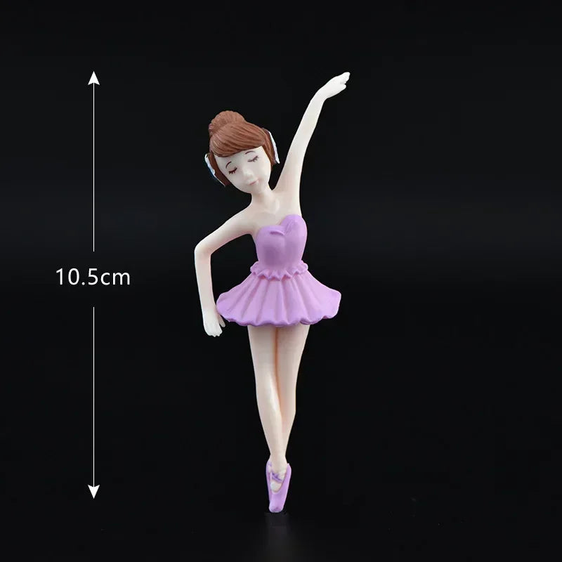 Miniature DIY Doll House Ornament Micro Landscape Garden Ornament Girls Figurines Ballerina Girls Micro Landscape Dancing Girl