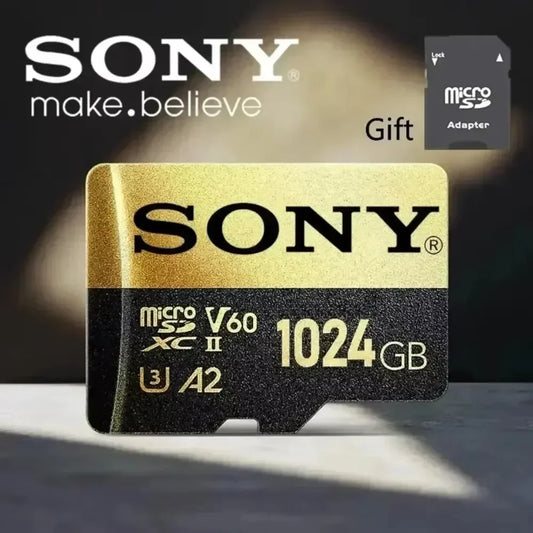 SONY 1TB Micro SD Card High Speed Memory Card 128GB 256GB 32GB 64GB MicroSD U3 A2 TF Flash Card for Xiaomi Phone Camera table PC