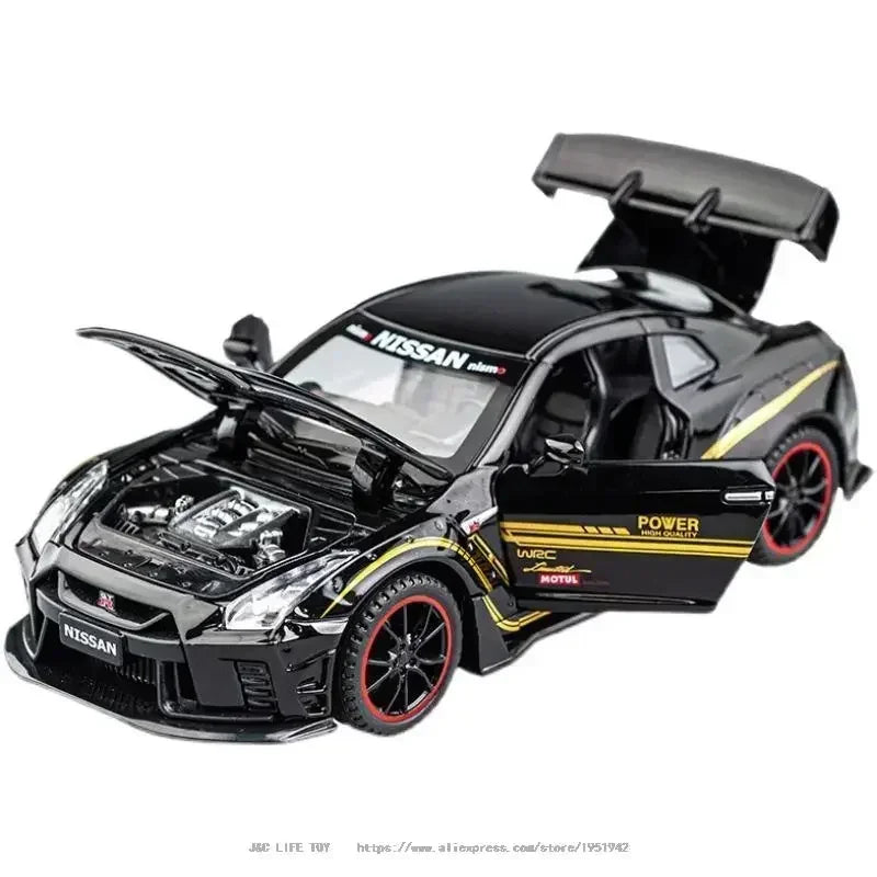 1:32 NISSAN GTR R35 Sports Car Alloy Car Model Diecasts & Toy Vehicles Toy Cars Simulation Kid Toys For Children Gifts Toy