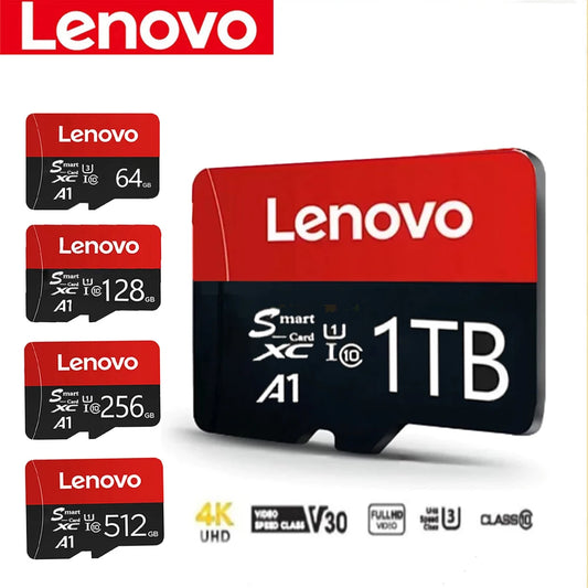 Lenovo Micro SD Card Ultra SD Memory Card 128GB 256GB 32GB 64GB MicroSD U3 A1 TF Flash Card for Xiaomi Phone Camera table PC