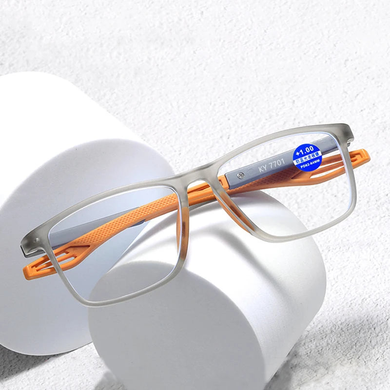 Sport Reading Glasses Ultralight Anti-blue Light Presbyopia Eyeglasses Women Men Far Sight Optical Eyewear Diopters To +4.0