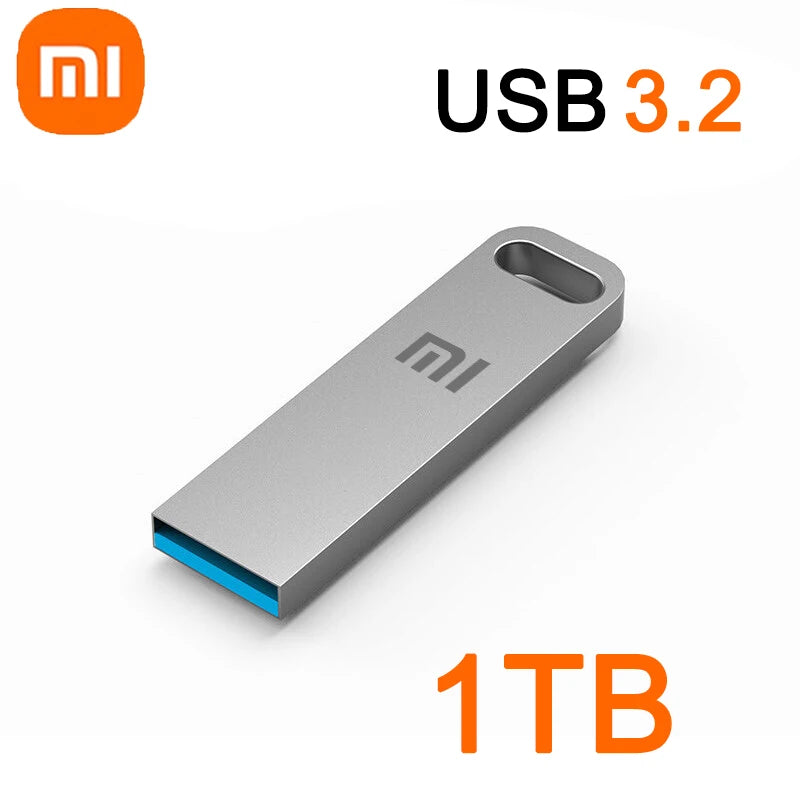 Xiaomi 2TB Flash Drive USB 3.2 Super High Speed Transfer Metal Mini U Disk Pen Drive Type C Memory Waterproof Disk SSD U Drive