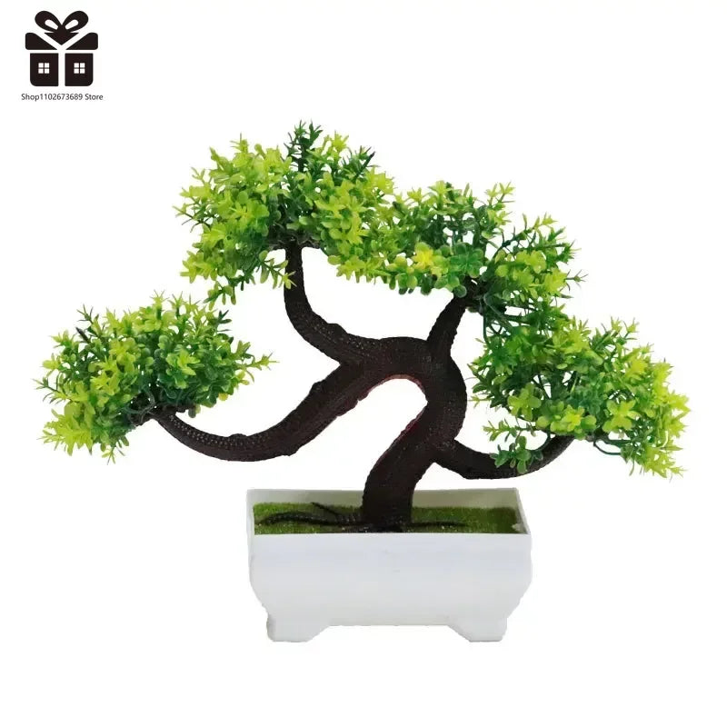 Artificial Plants Bonsai Small Tree Pot Fake Plant Flowers Potted Ornaments For Home Room Table Decoration Hotel Garden Decor