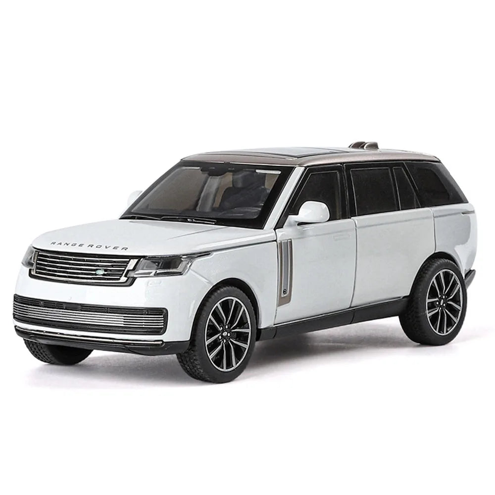 1:32 Land Rover Range Rover SV2022 Models Cars Toys Rubber Tires with Light Music Vehicle 6 Doors Opened Car Kids Festival Gifts