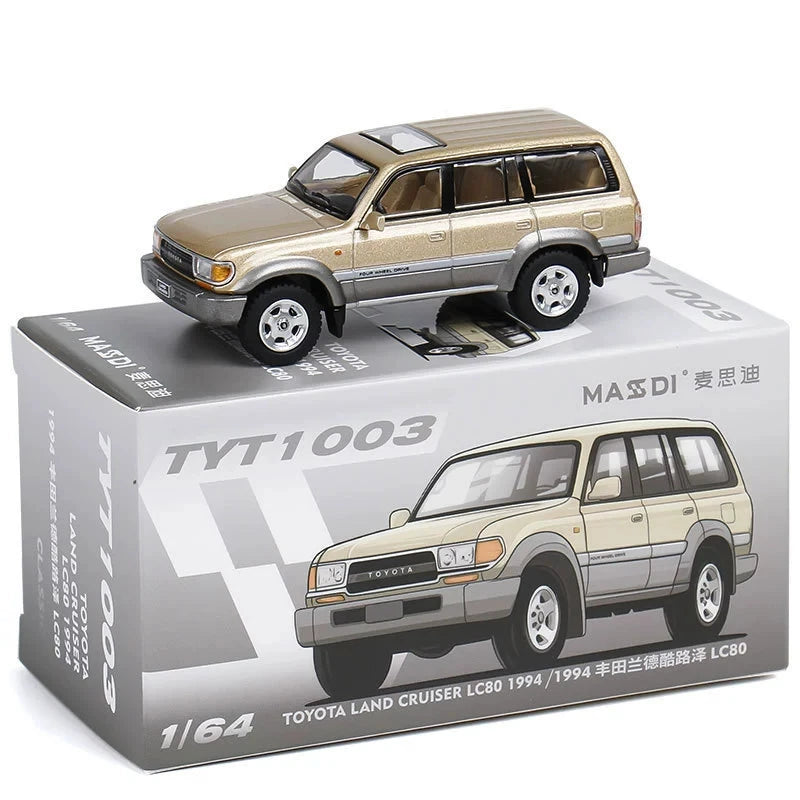 1/64 Toyota Land Cruiser LC80 LC300 Alloy Car Model Diecast Metal Toy Mini Car Vehicle Model Simulation Children Gift Decoration