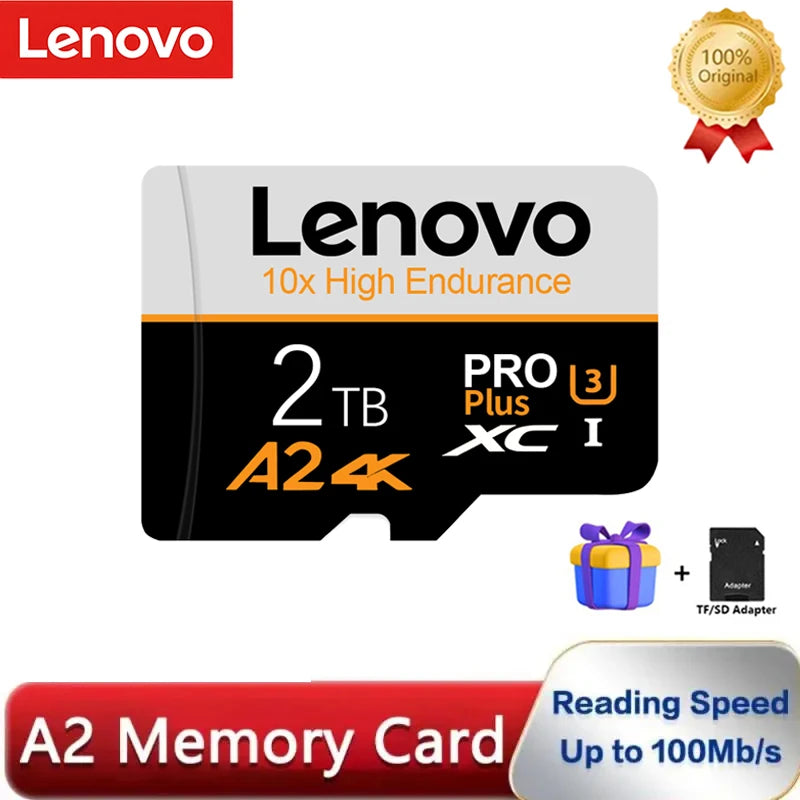 Lenovo 2TB SD Memory Card 1TB 512GB 256GB A2 U3 Micro TF SD Card 128GB High Speed MLC TF Card For Nintendo Switch Ps4 Games