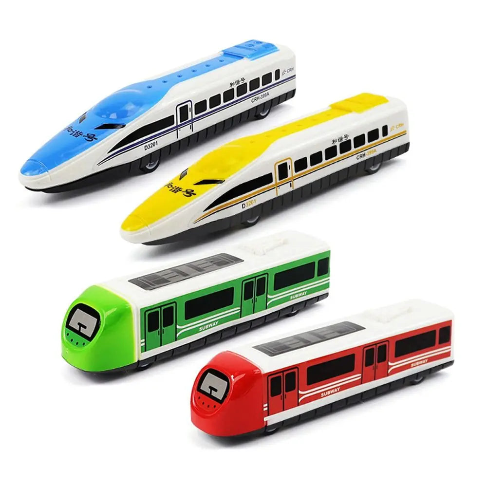 High-speed Train Simulation Model Children Pull Back Toy Desktop Decor Gift Educational Toys Boys Children Collection Gift