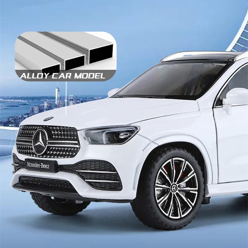 1:24 GLE GLE 350 300 450 Alloy Car Model Diecast Metal Toy Off-road Vehicles Car Model Simulation Sound and Light Childrens Gift