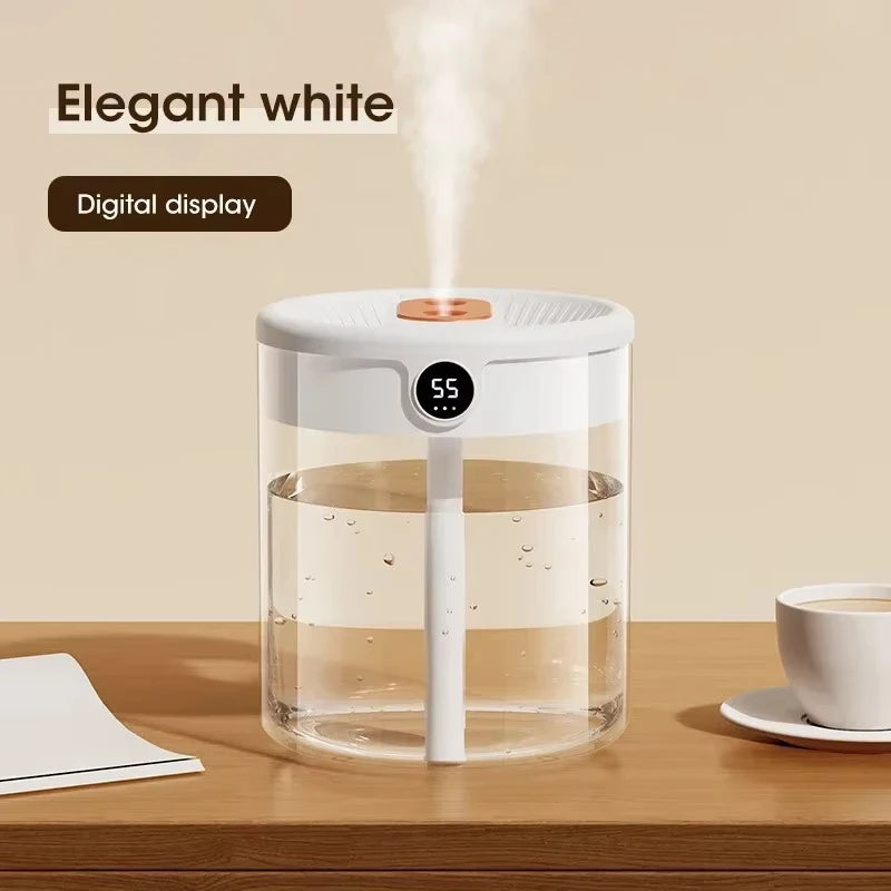 Xiaomi 2L Dual Spray Humidifier Digital Night Light USB Plug Big Capacity Nano Fine Mist Household Car Air Humidification Device