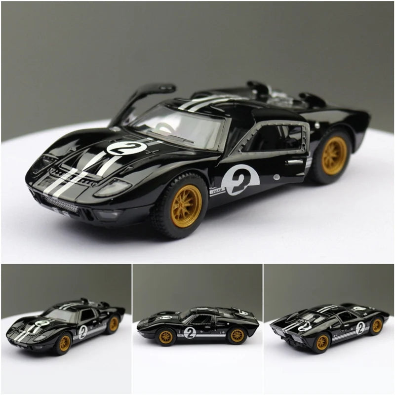 1:32 1966 Ford GT40 Alloy Track Sports Car Model Diecast Metal Toy Racing Car Vehicles Model Simulation Collection Children Gift