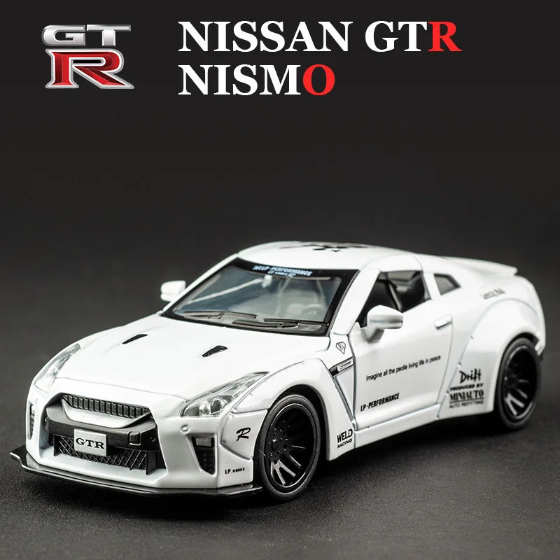 1:32 NISSAN GTR GT-R R35 R34 Supercar Alloy Car Model Diecasts & Toy Vehicles Toy Cars Kid Toys For Children Gifts Boy Toy