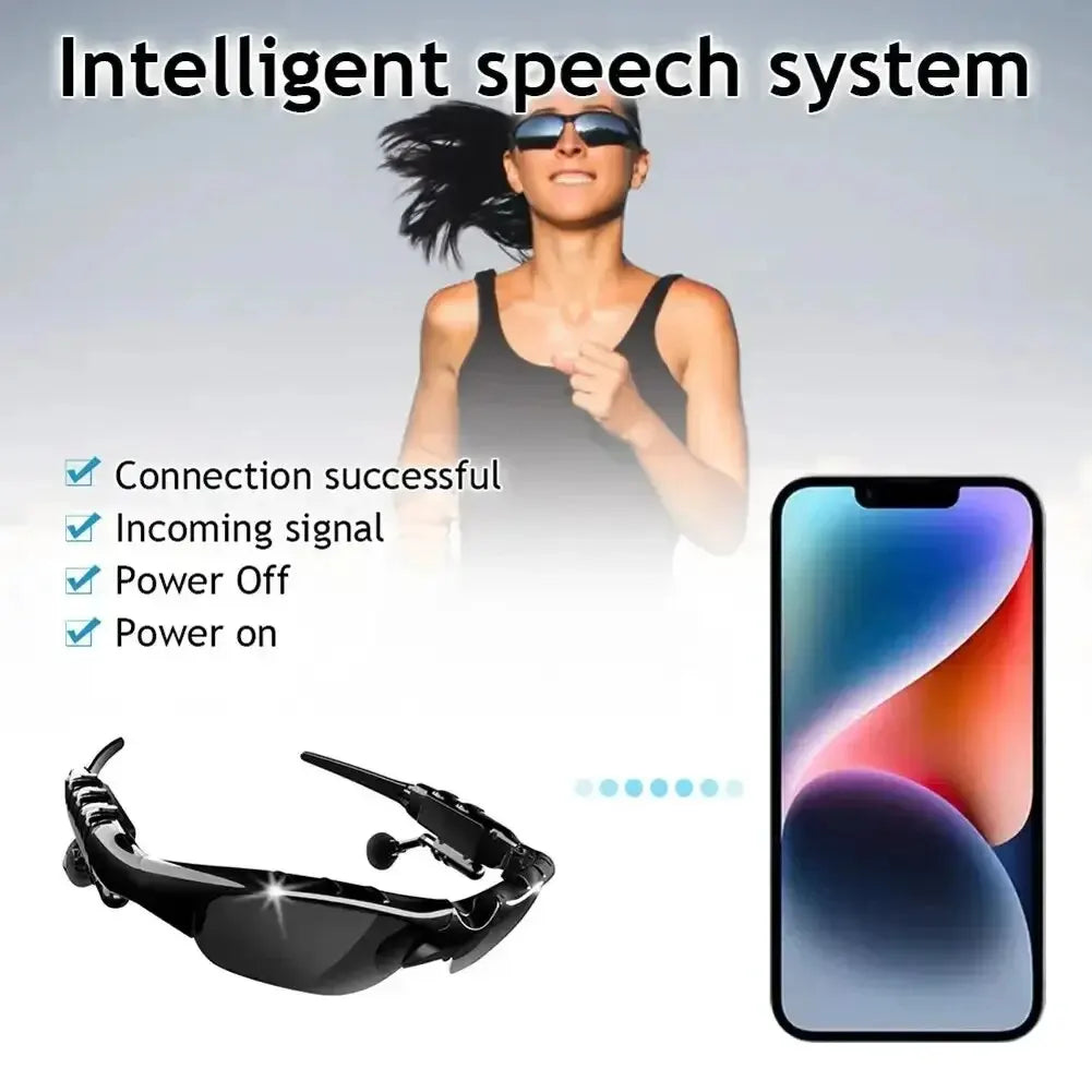 Sports Stereo Wireless Bluetooth Cycling Sunglasses 5.0 Headset Telephone Polarized Driving Sunglasses/Mp3 Riding Eyes Glasses