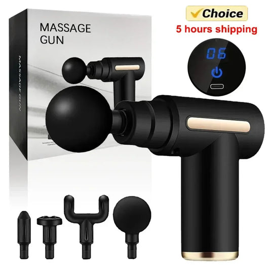 2024 Portable Fascia Massage Gun Deep Tissue Mini Lightweight Adjustable Speed Massage Equipment Suitable for the Whole Body Spa