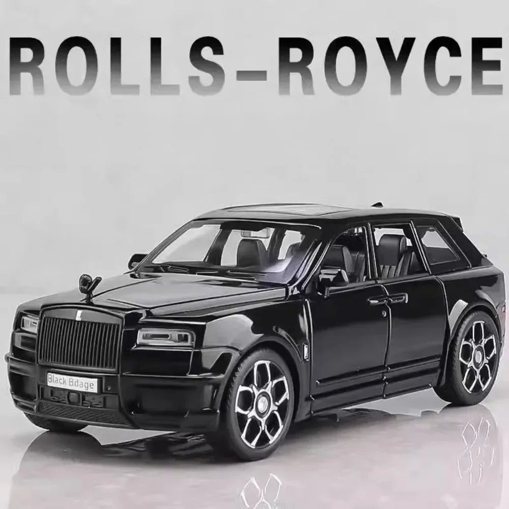 1:32 Alloy Rolls Royce Cullinan SUV Model Car Toy Diecast Metal Simulation Sound Light Off-road Vehicle Model Collection Kid Toy