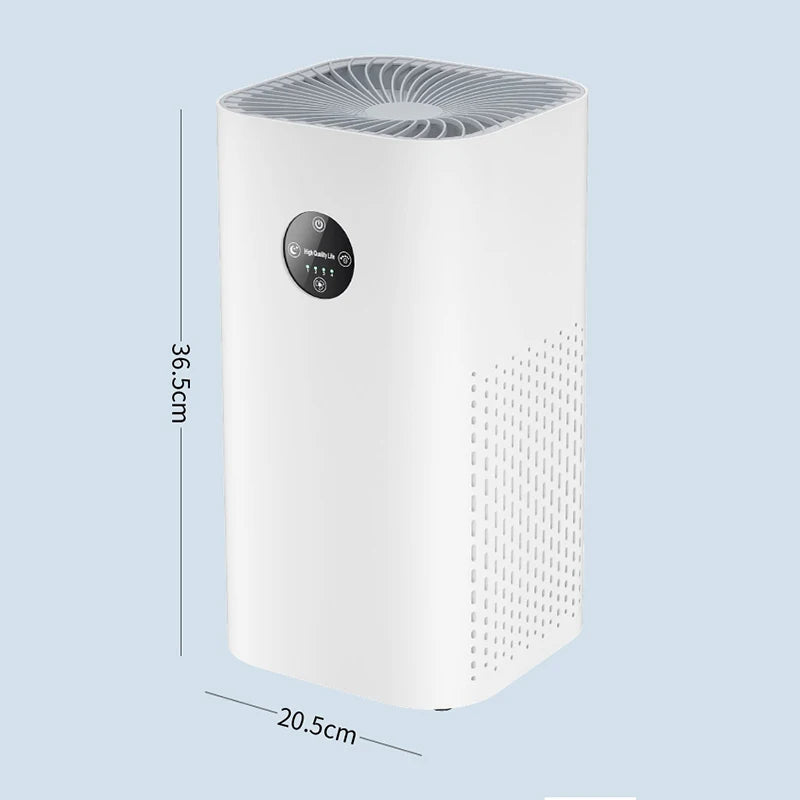 HEPA Air Purifier 180㎡ Negative Ion Dust Pet Hair Deodorization Sterilization Filtration Indoor Formaldehyde Removal Air Cleaner