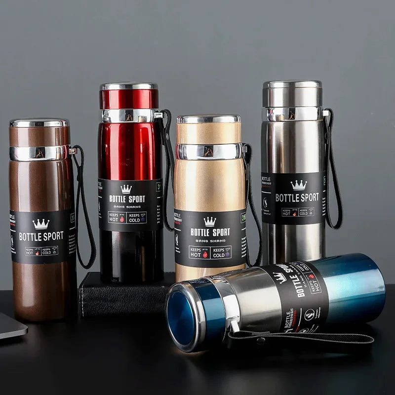 Double Wall Stainles Steel Water Bottle Thermos Bottle Keep Hot and Cold Insulated Vacuum Flask for Sport