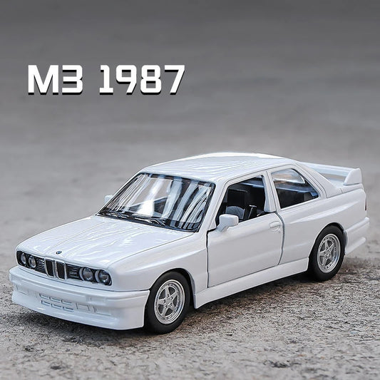 1:36 BMW M3 E30 1987 Porsche 911 Turbo Audi Quattro Alloy Car Model Diecasts & Toy Vehicles Collect Car Toy Boy Birthday gifts