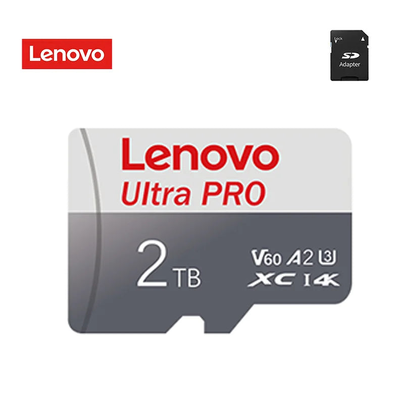 Lenovo 2TB High Speed SD Card 512GB Micro TF Memory Card  1TB Mini SD Card 256GB 128GB TF Card V90 Speed Class 4K Video Recordin