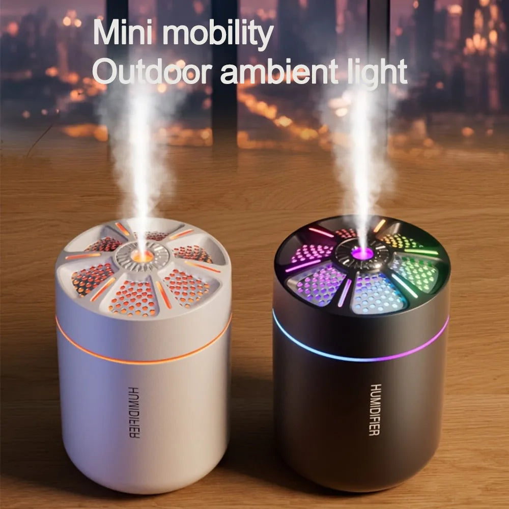 180ML Mini Air Humidifier USB Electric  Aroma Diffuser Essential Oil Purifier Aromatherapy Mist Maker Lights for Car Office Home