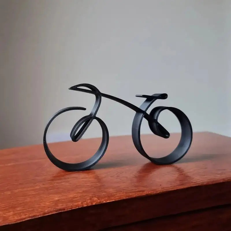 Minimalistic Bicycle Sculpture Stylish Art Wire Framed Style Bike Statue Tabletop Decoration For Home Office Creative Craft Gift