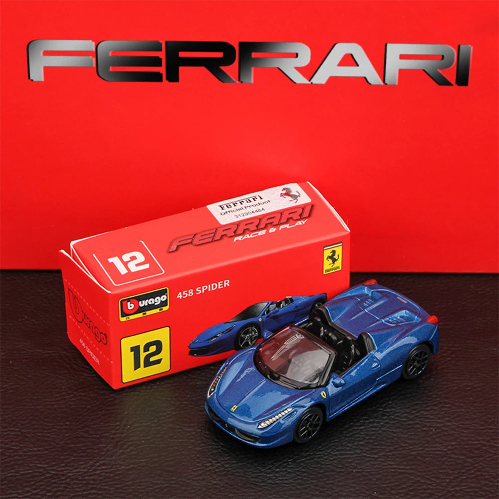 Bburago 1:64 Genuine Ferrari 458Speciale 458Spider Enzo 599Gto Laferrari Car Model Ferrari Series Christmas Gift Collect Toys