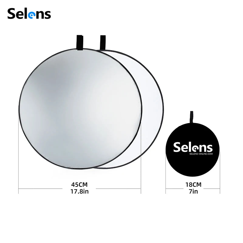 Selens Portable 5 in 1 Reflector 60x90cm Oval Round Reflector Photography Accessories Diffuser Photo Studio Kits fotografia 반사판