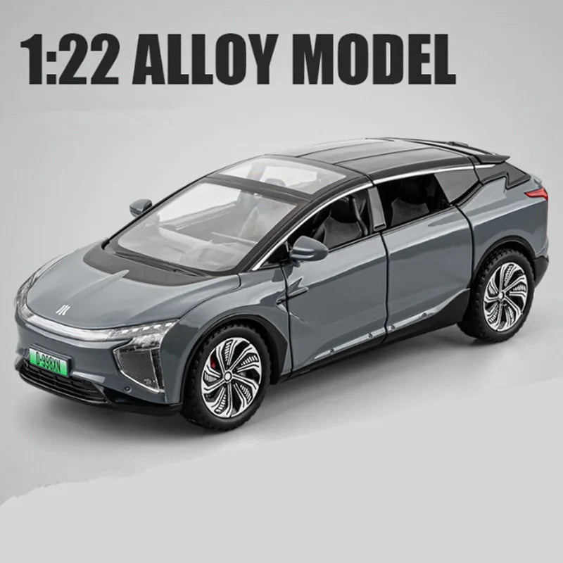 1:24 HiPhi X SUV Alloy New Energy Car Model Diecast Metal Electric Intelligence Vehicles Car Model Sound and Light Kids Toy Gift