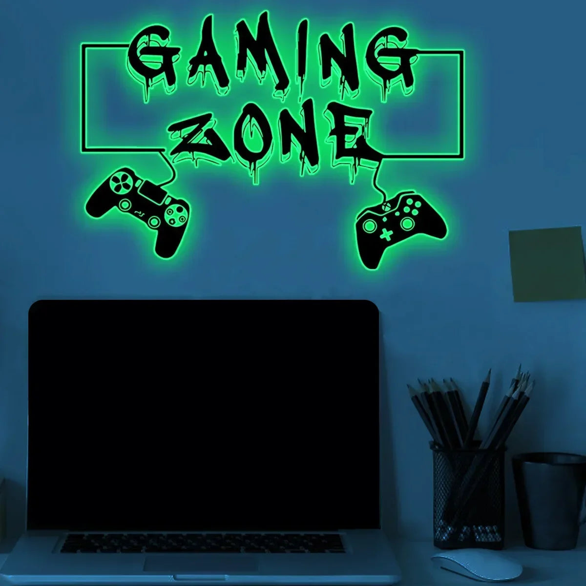 Starry Sky Game Handle Gaming Zone Video Game Decor Luminous Creative Decorative Glow in The Dark Wall Sticker for Living