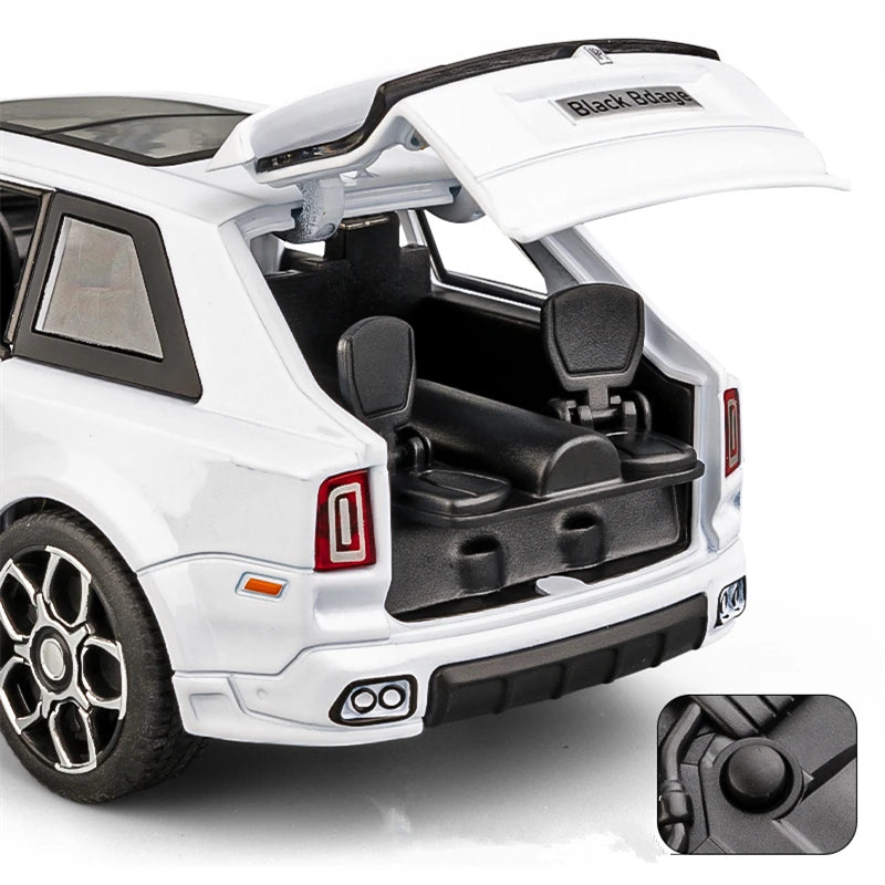 1/32 Rolls Royce SUV Cullinan Alloy Luxy Car Model Diecast Metal Toy Vehicles Car Model Simulation Sound and Light Kids Toy Gift