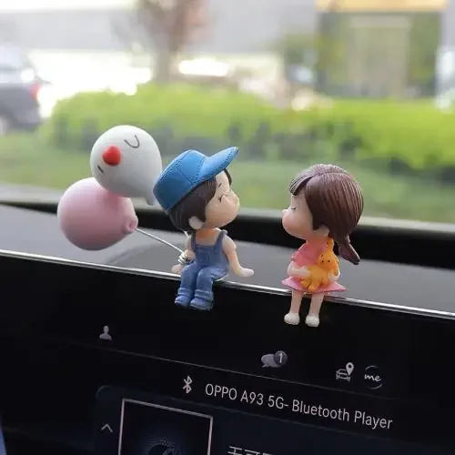 Anime Car Interior Decoration Cute Kissing Couple Action Figure Auto Dashboard Decoration for Car Accessories Interior Woman