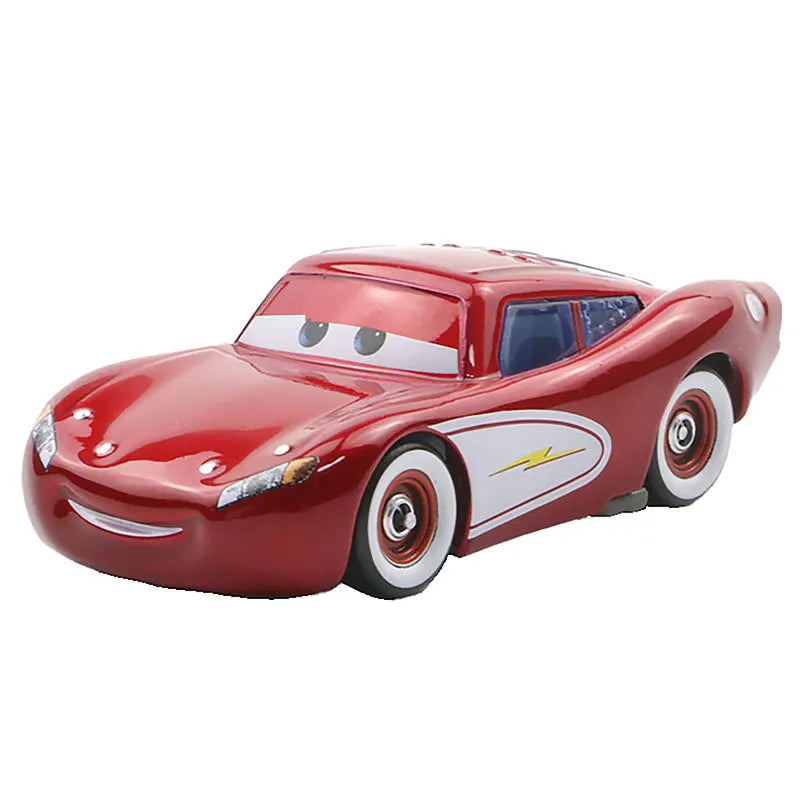 Disney Pixar Cars 3 Toys Lightning Mcqueen Race Div Fritter Miss Frank Collection 1:55 Diecast Metal Alloy Model Car Toy Gifts