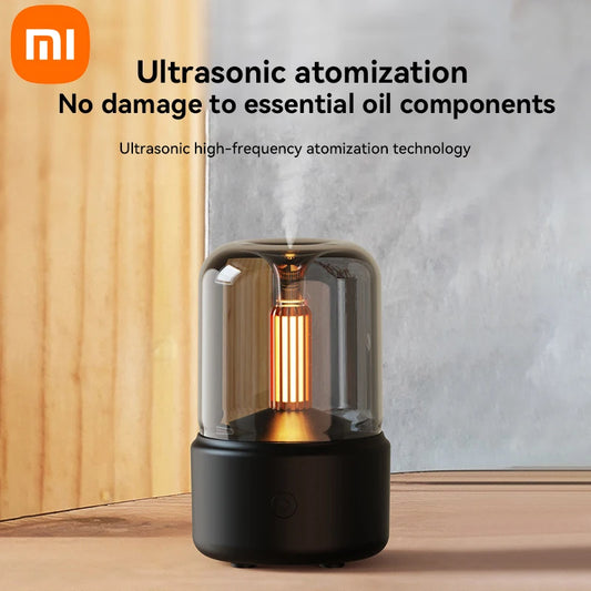 Xiaomi Aroma Diffuser Home Portable USB Plug Air Humidifier Essential Oil Night Light Candlelight Sprayer for Gift Bedroom