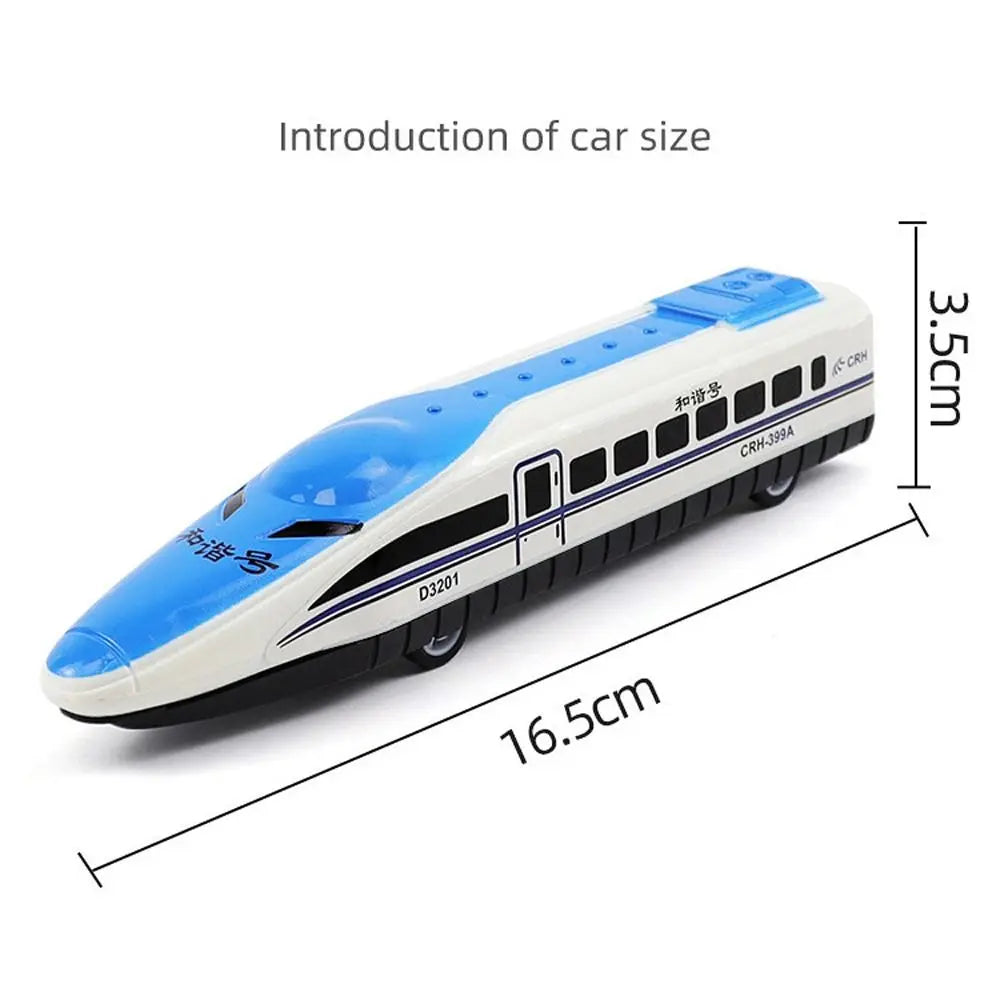 High-speed Train Simulation Model Children Pull Back Toy Desktop Decor Gift Educational Toys Boys Children Collection Gift