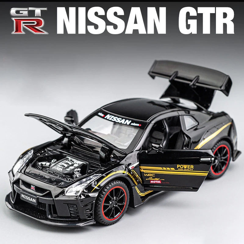 1:32 NISSAN GTR GT-R R35 R34 Supercar Alloy Car Model Diecasts & Toy Vehicles Toy Cars Kid Toys For Children Gifts Boy Toy