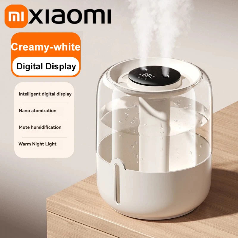 Xiaomi 6.8L Large Capacity Double Spray Quiet Humidifier USB For Home Bedroom Office With LED Night Light Essential Oil Diffuser