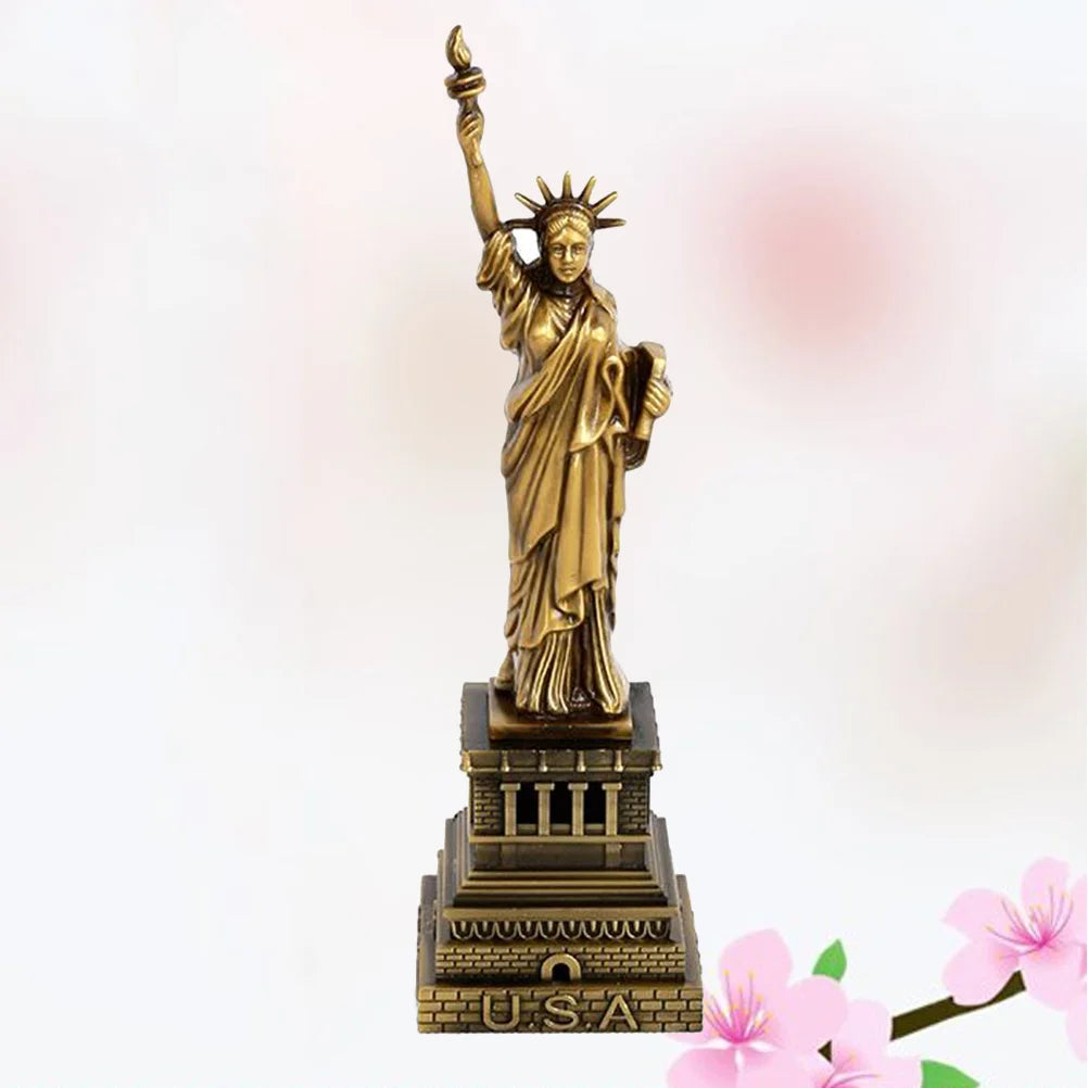 Retro Decor Statue Liberty Figurine Sculpture From Liberty Island Collection Souvenirs 15/18cm American New York Souvenir The Of