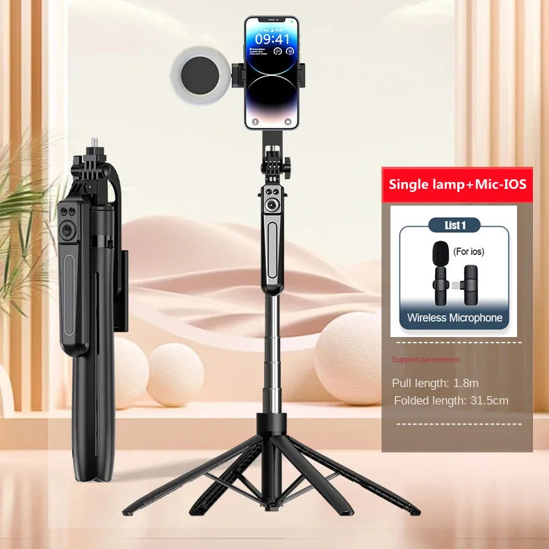 COOL DIER New Tripod for Smartphone Camera,Tripods Stand with Bluetooth shutter,Wireless Selfie Stick brackets with Phone Holder