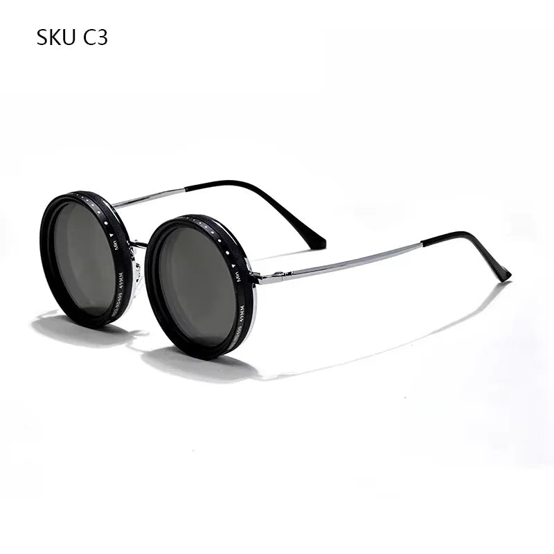 ND9 Adjustable Dimming Sunglasses Handmade Men Fishing Filter Glasses UV400 Personalized Polarizing For Male Women Eyeglasses