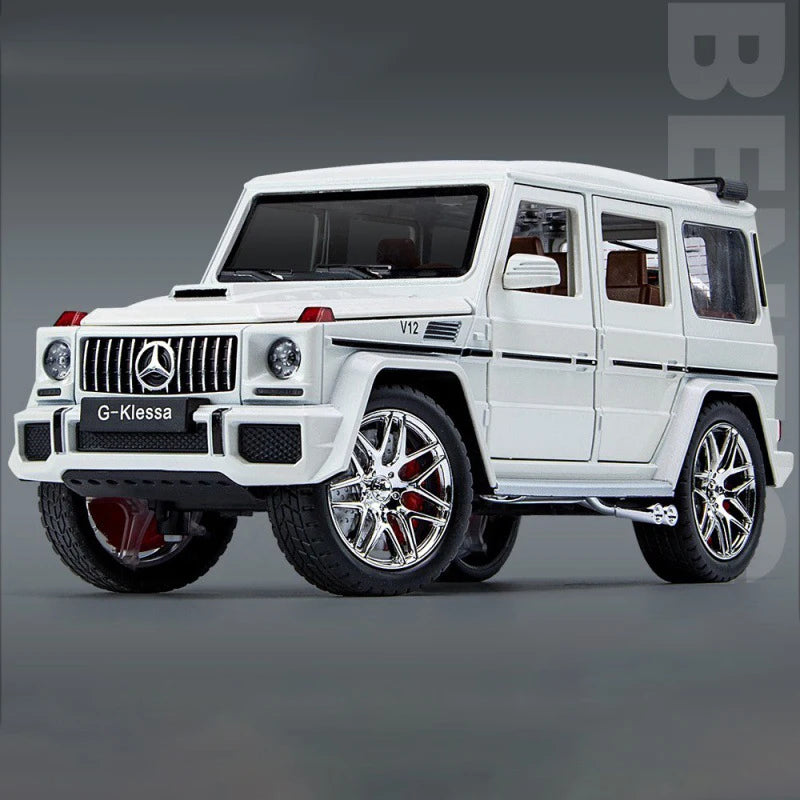 1:24 Scale Car Model Benzs G63 G-Class SUV Alloy Miniature Car Diecast Metal Sound＆Light Collection Children Toy Vehicles Gift