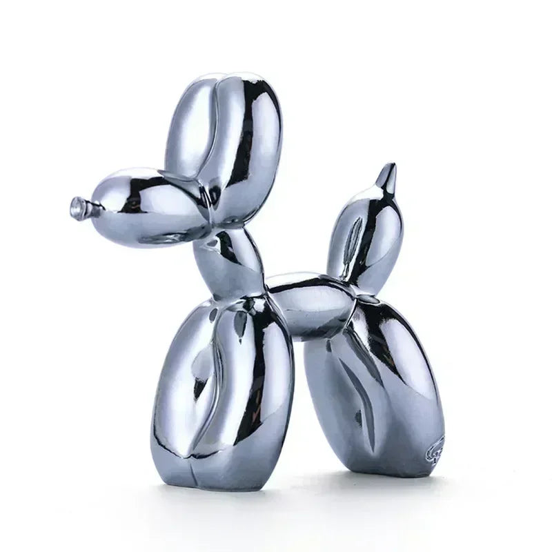 Resin Balloon Dog Sculpture Home Decor Table Decoration and Accessories Office Nordic Animal Decorative Sculptures and Figurines